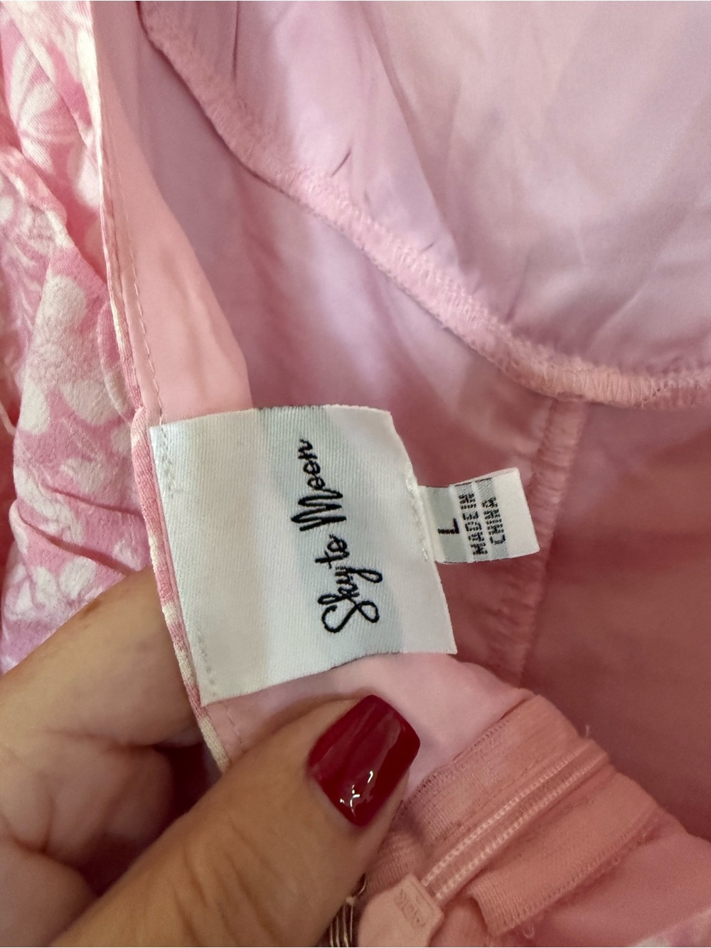 New Pink Floral Cowl Neck Mini Dress - Picture 5 of 5